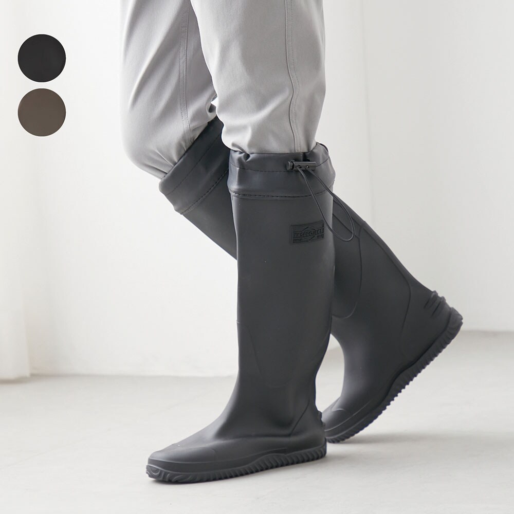 【ベルメゾン】コンパクトに折りたためるポケッタブルレインブーツ