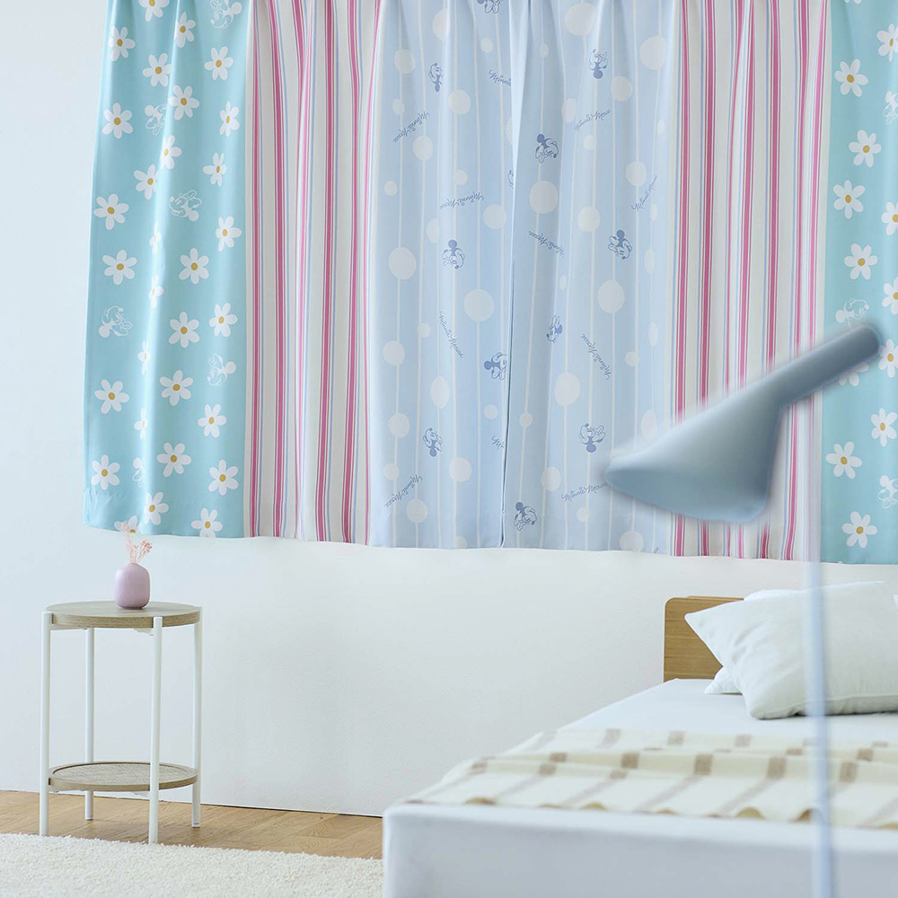 キュートなリボンタッセル付き♪遮光カーテン「ミニーマウス」(ディズニー/Disney) キュートなリボンタッセル付き♪遮光カーテン「ミニーマウス」(ディズニー/Disney)