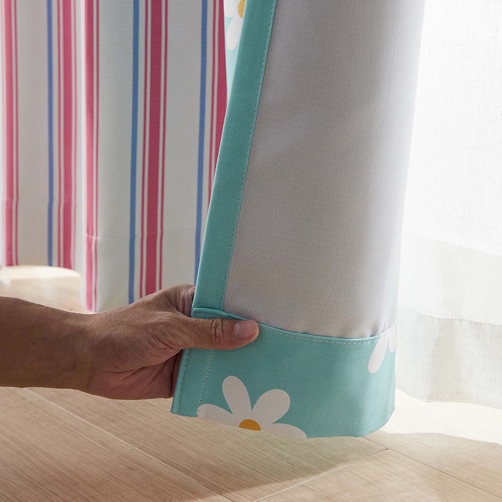 キュートなリボンタッセル付き♪遮光カーテン「ミニーマウス