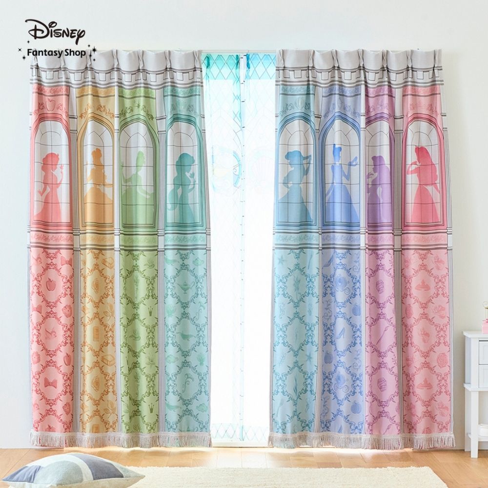 ステンドグラスのようなボイルレースカーテン「プリンセス