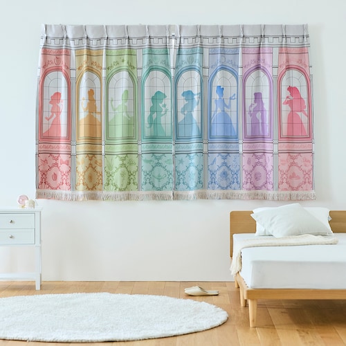 お城の窓辺のような遮光・遮熱カーテン「ディズニープリンセス」（ディズニー/Disney）