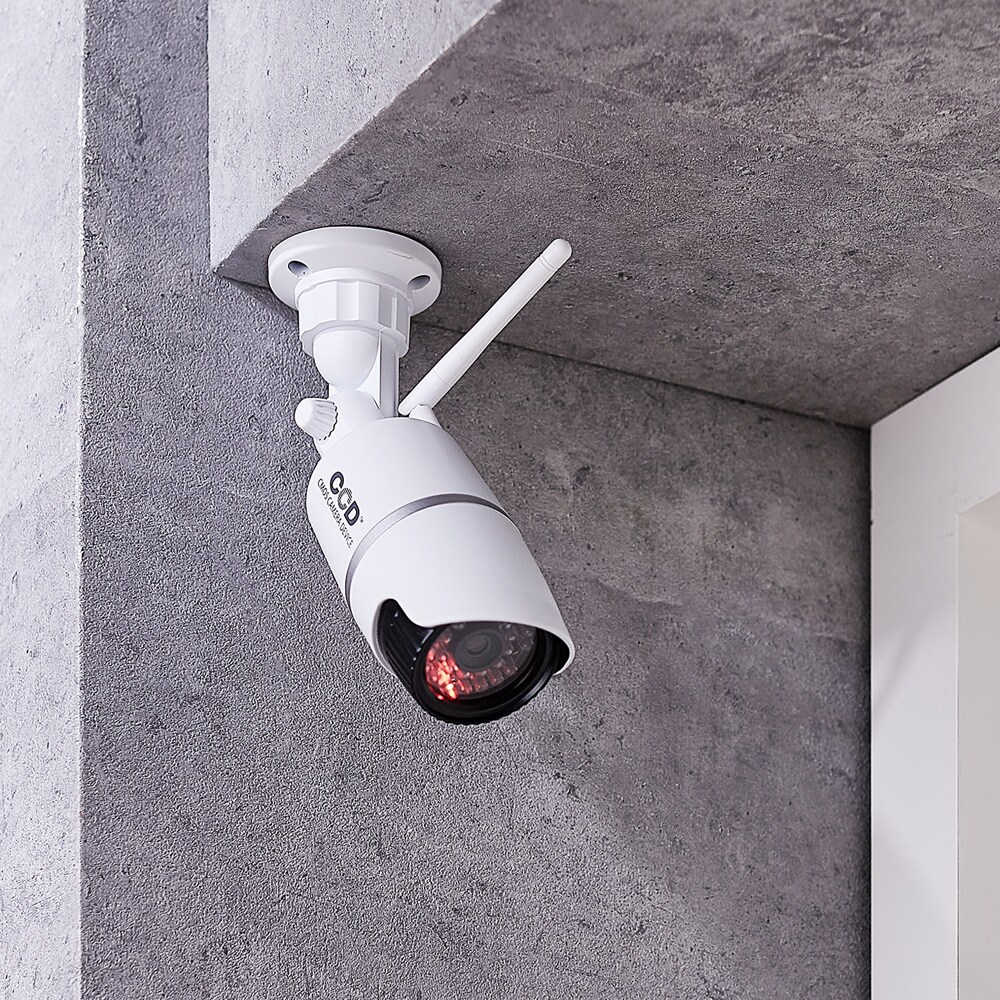 【ベルメゾン】アンテナ付きバレット型ダミーカメラ 【赤色ライトが点灯】