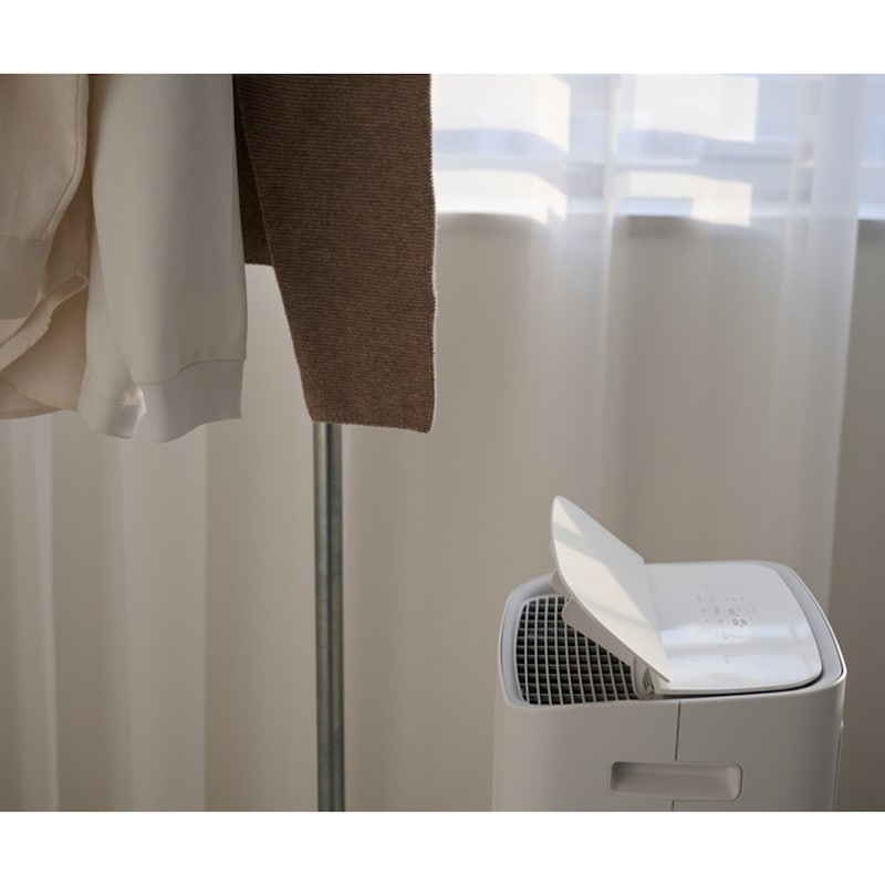 乾きにくい厚手の衣類の乾燥に