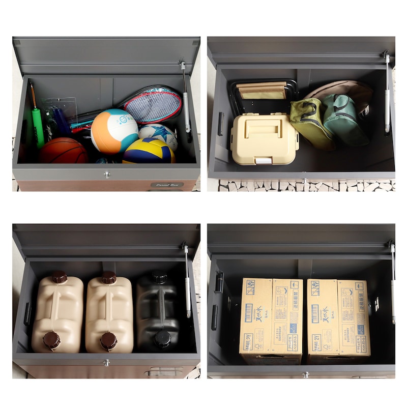 大容量の屋外収納ボックスとして