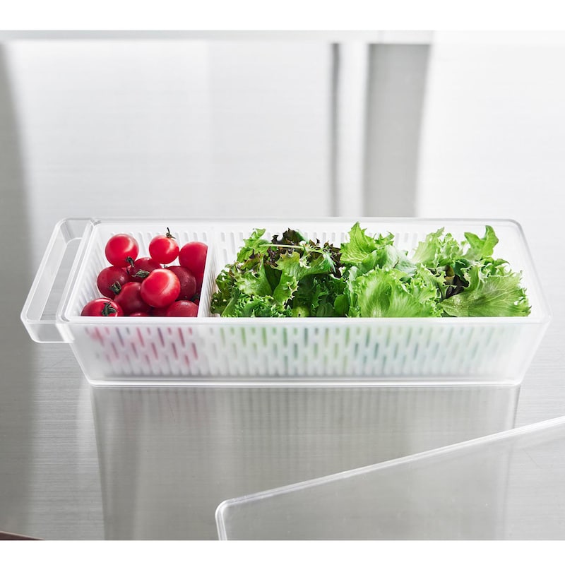 別々の野菜は仕切って保存