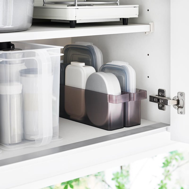 食器棚やストックルームなど省スペースでの整理整頓にもおすすめ