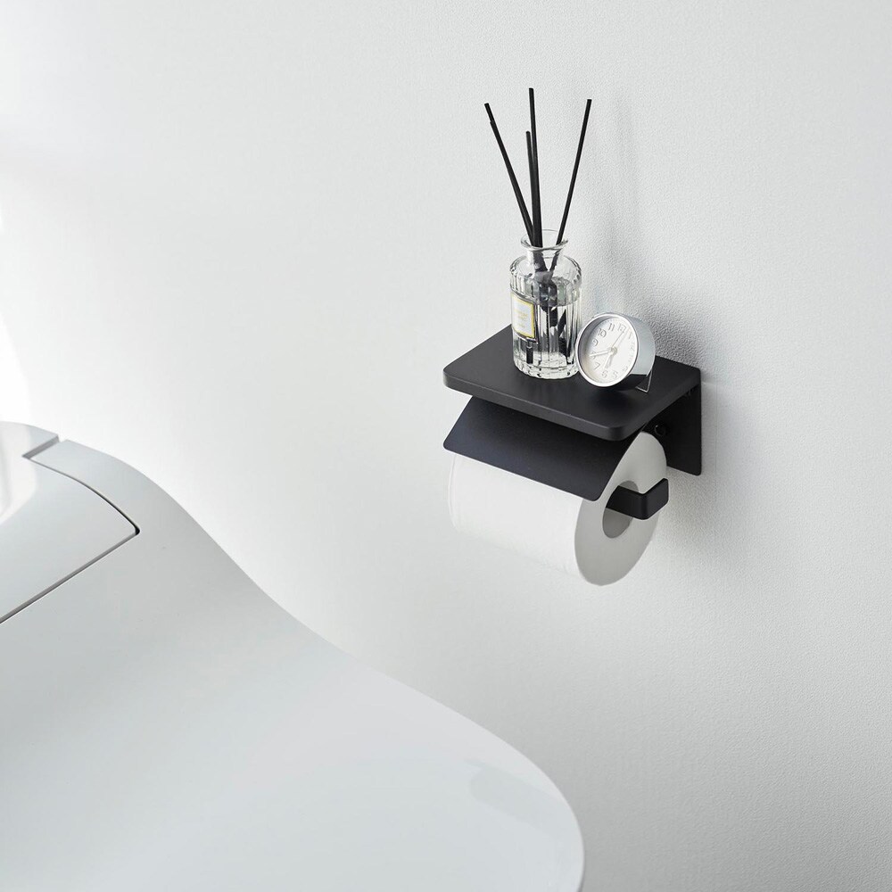 石こうボードピンで簡単取り付け!トイレットペーパーホルダー