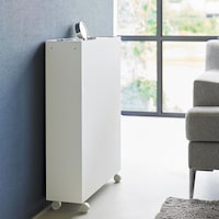 来客時にラックを裏返せば隠して収納することができます