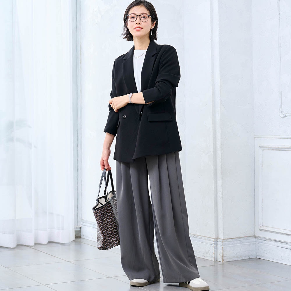 モデル身長168cm／M・股下70cm ※ジャケットのみ着用