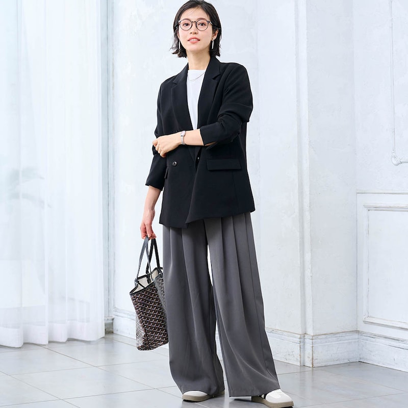 モデル身長168cm／M・股下70cm ※ジャケットのみ着用