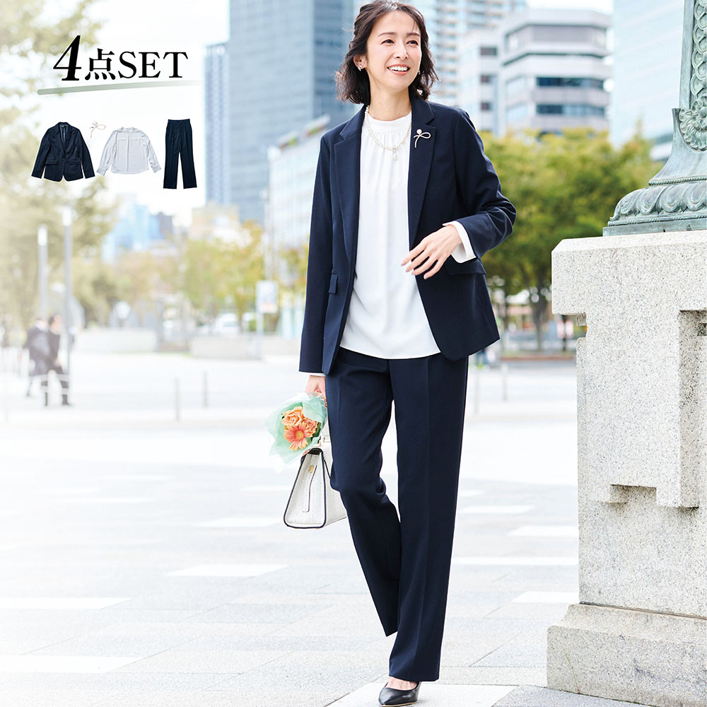 4点セット万能パンツスーツ【入卒・通勤】 【VERY web2月掲載】(スタイルノート/StyleNote) 4点セット万能パンツスーツ【入卒・通勤】 【VERY web2月掲載】(スタイルノート/StyleNote)