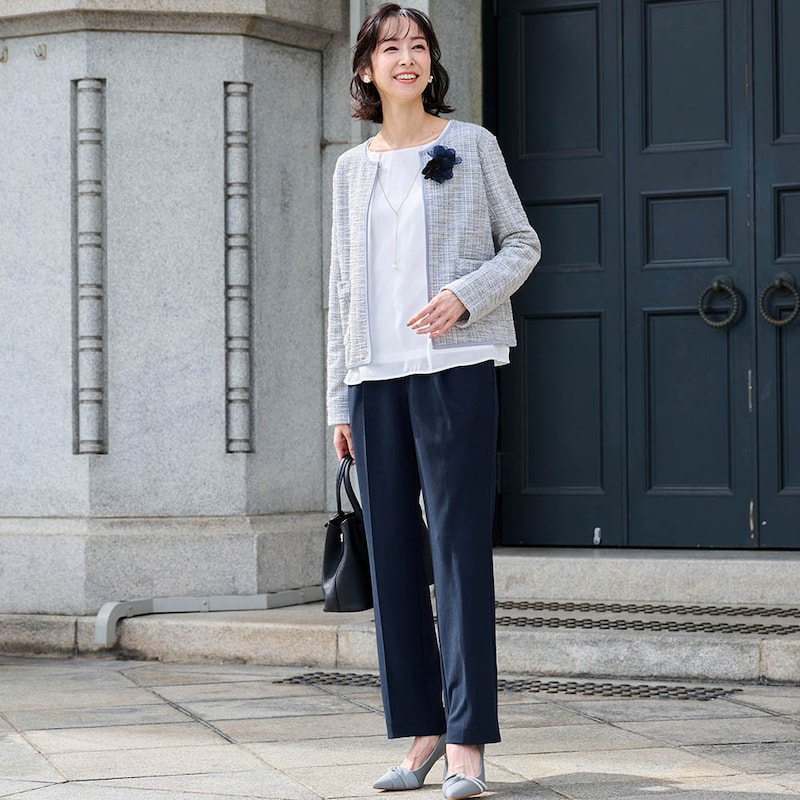 グレー系×ネイビー