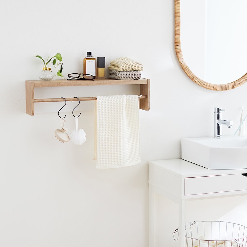 洗面所でタオルハンガーとして／幅60cm