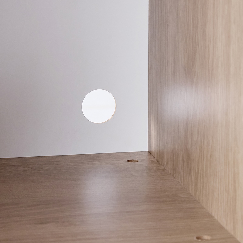 裏面コード穴付き（オープン、オープン・ハイ、オープンハーフ・ハイのみ）