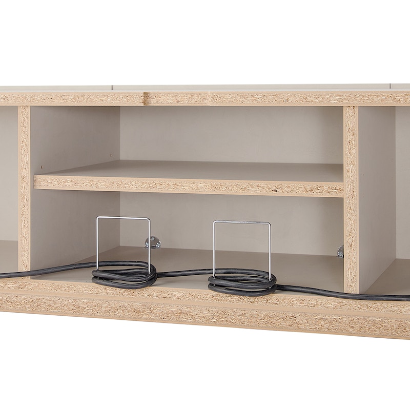 スッキリまとまるコードリール付き。/幅176cm