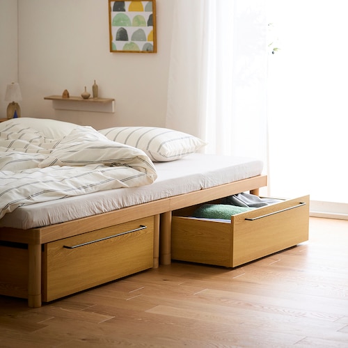 ベッド下収納ワゴン２個セット ＜高さ17cm／高さ25cm＞