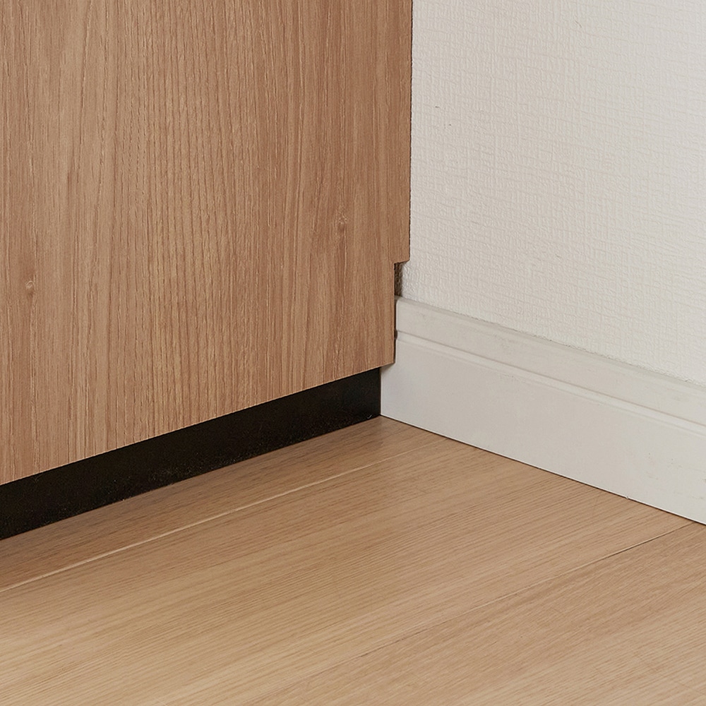 すっきり見えにこだわったグレージュカラーのキャビネット ＜幅80／幅