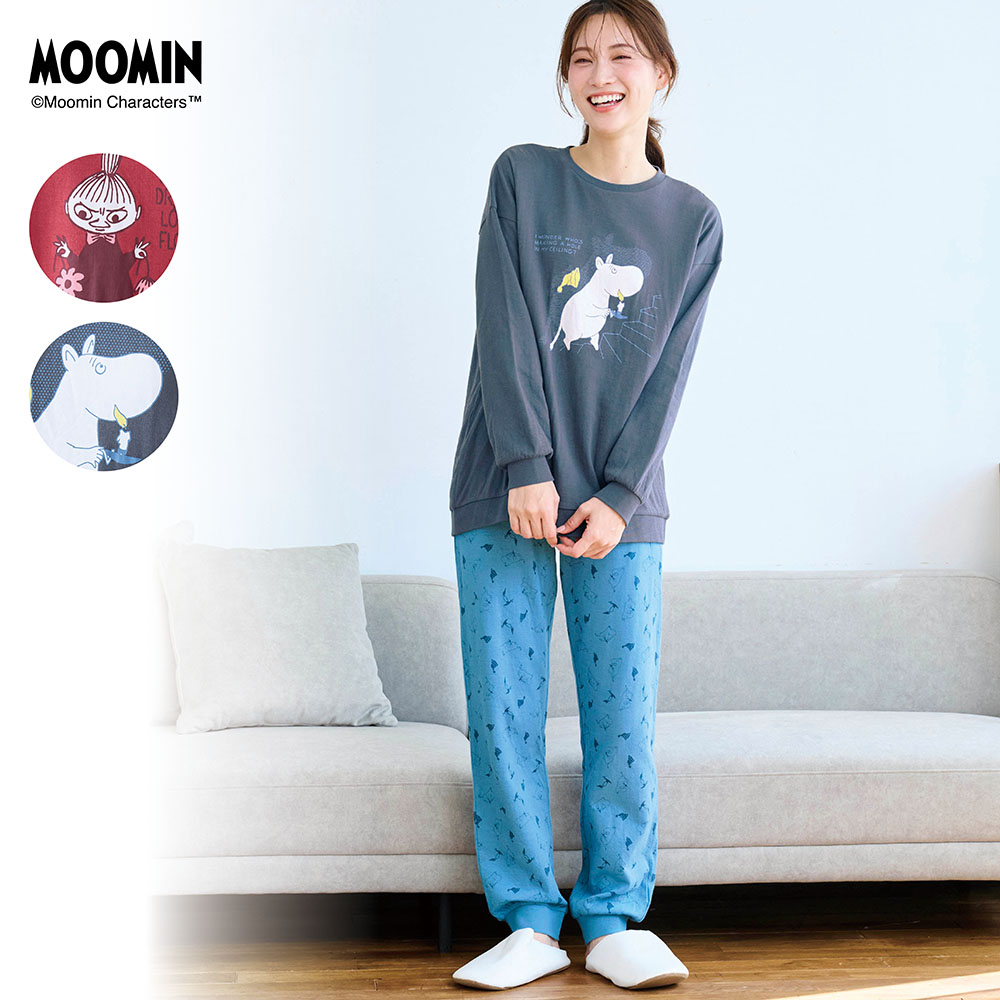【ムーミン/MOOMIN】やわらか接結天竺のチュニックパジャマ 「ムーミン」