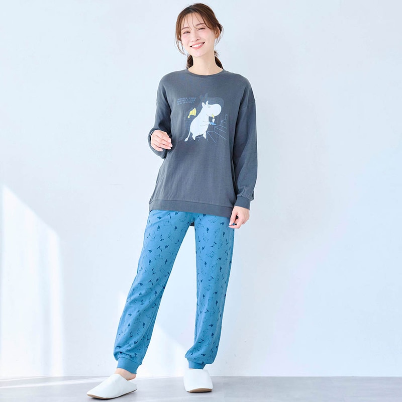 ムーミン／モデル身長168cm・M ※撮影用のため、股下＋6cmになります