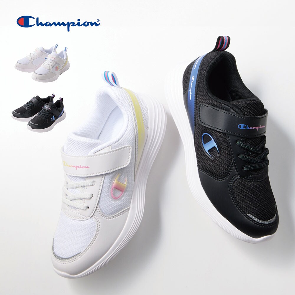 【チャンピオン/Champion】靴ひもゴムで履きやすいメッシュスニーカー
