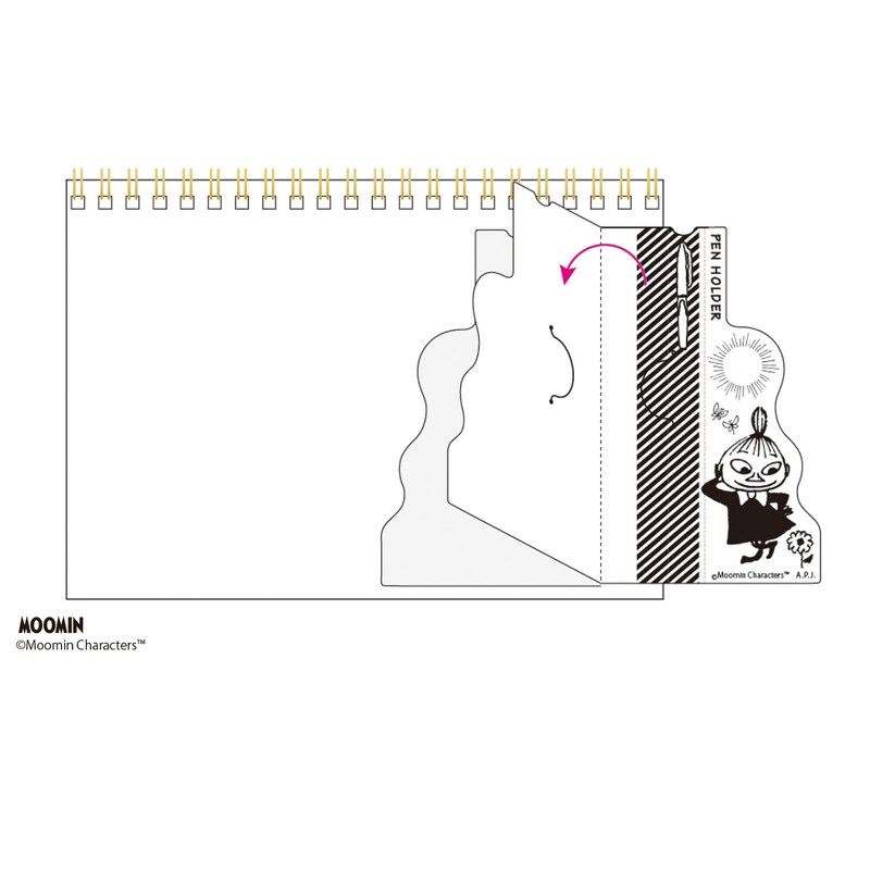 ペンホルダーを使用しない時は折りたたんで収納できます