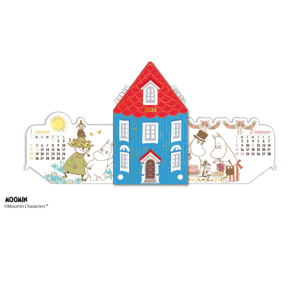 【ムーミン/MOOMIN】2026年スライドカレンダー「ムーミン」