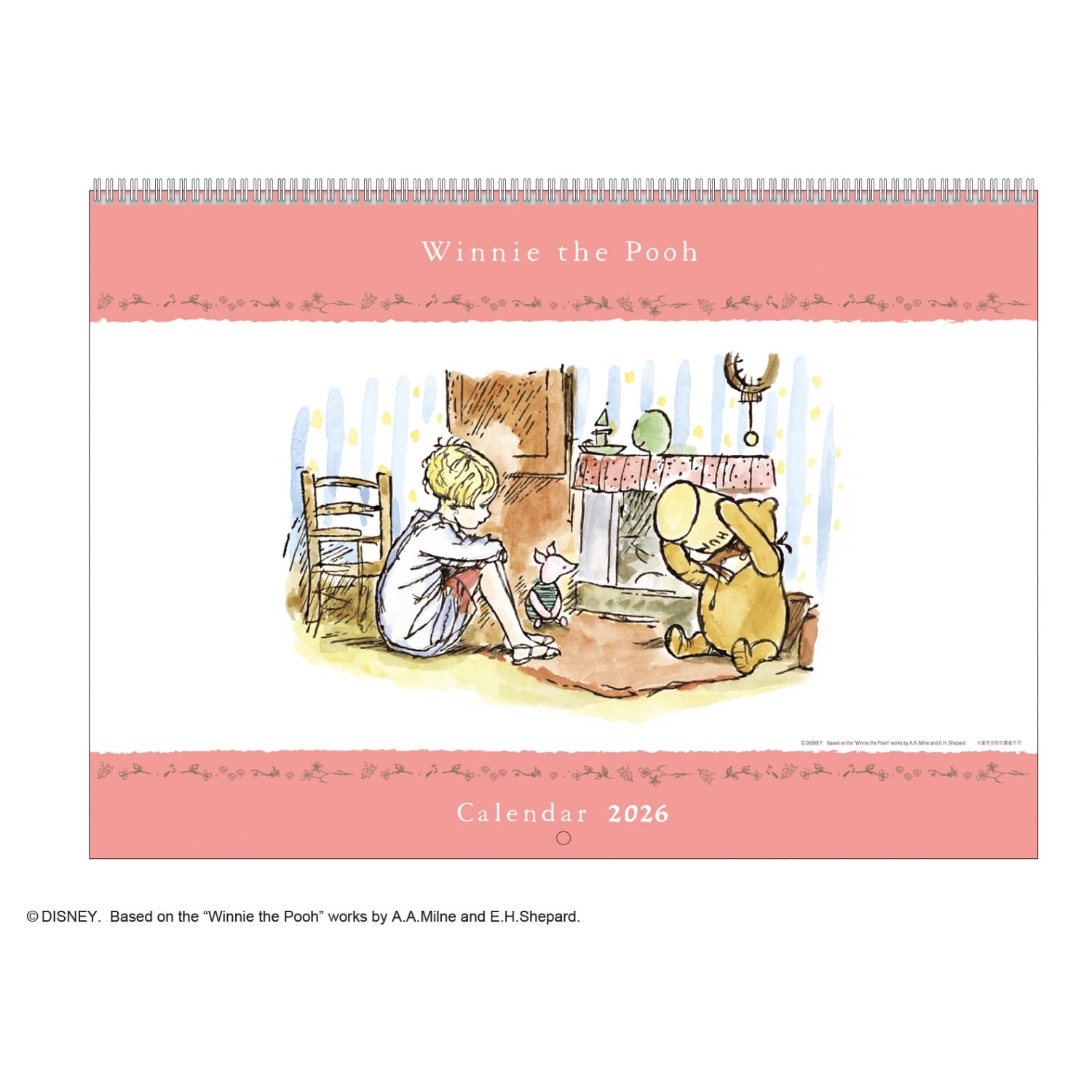 2026年壁掛けカレンダー「クラシック・プー」(ディズニー/Disney