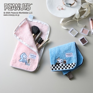 【ピーナッツ/PEANUTS】ハンカチのような見た目のポーチ「スヌーピー」