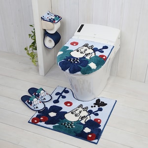 【ムーミン/MOOMIN】北欧調デザインのトイレットペーパーホルダーカバー・スリッパ「ムーミン」
