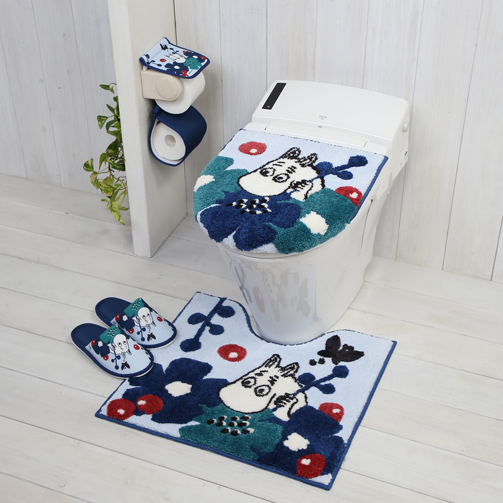 【ムーミン/MOOMIN】北欧調デザインのトイレペホルダカバ・スリッパ「ムーミン」 【ムーミン/MOOMIN】北欧調デザインのトイレペホルダカバ・スリッパ「ムーミン」