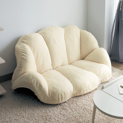 【4/13まで大型送料無料】 雲みたいなリクライニングローソファー 【ワンルームに置きやすい】