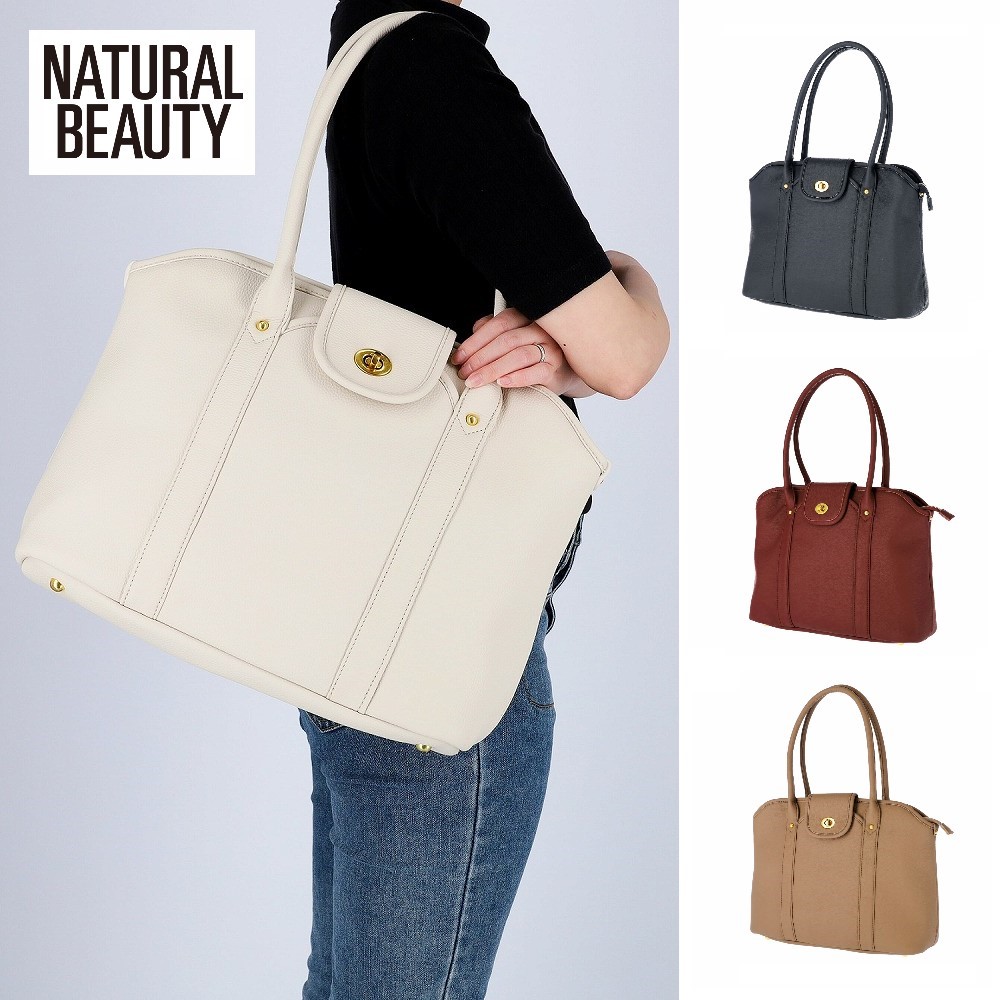 【ナチュラルビューティー/NATURAL BEAUTY】しっかりとした作りながら軽さも魅力な トートバッグ【A4対応】