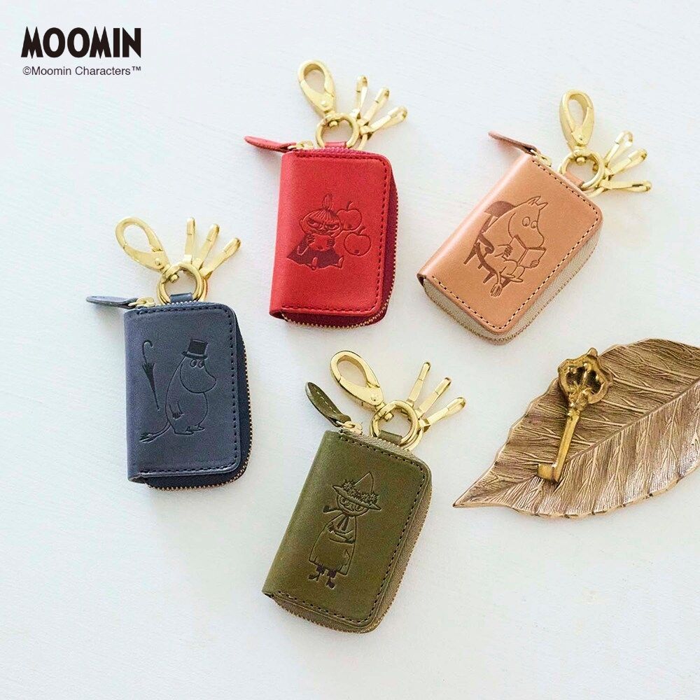 栃木レザー製本革スマートキーケース［日本製］「ムーミン」(ムーミン