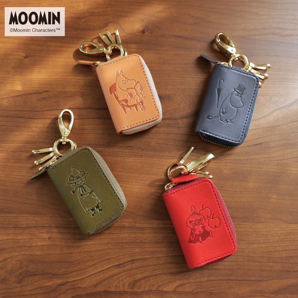 【ムーミン/MOOMIN】栃木レザー製本革スマートキーケース[日本製]「ムーミン」