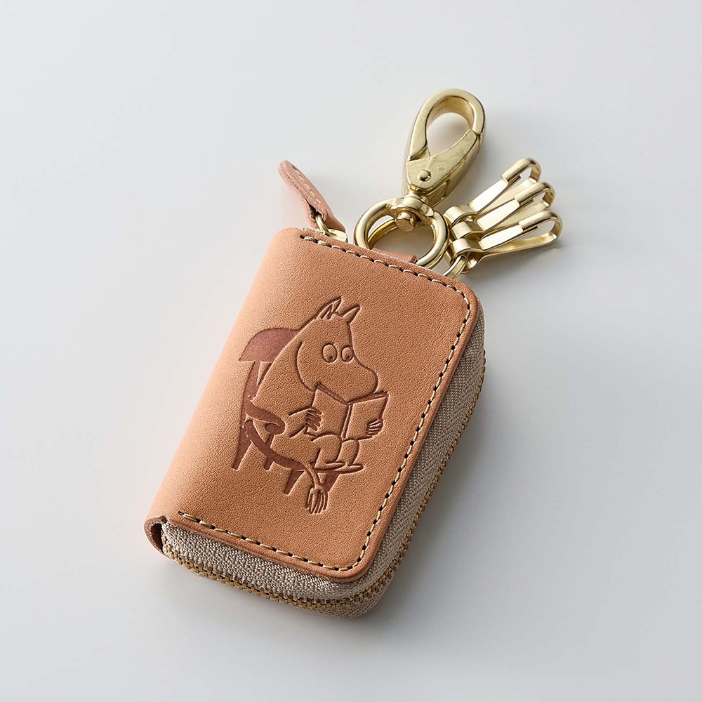 栃木レザー製本革スマートキーケース［日本製］「ムーミン」(ムーミン