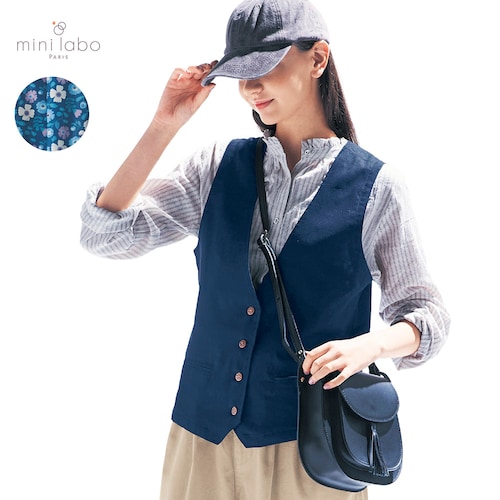 裏地がかわいいベスト／ナスタチウムのダンス 「ミニラボ」