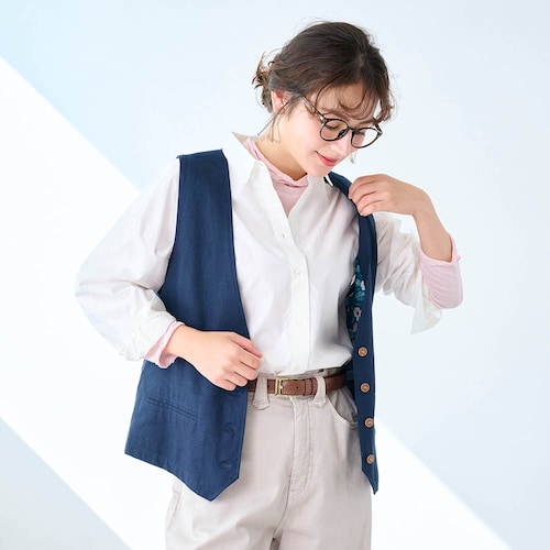 裏地がかわいいベスト／ナスタチウムのダンス 「ミニラボ」