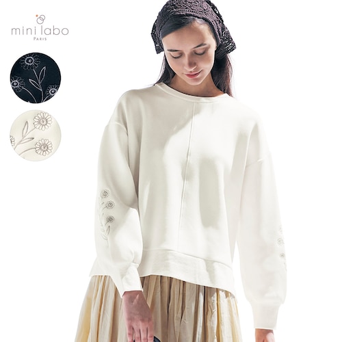 ゆったりシルエットのきれい見えプルオーバー／イングリッシュガーデン 「ミニラボ」