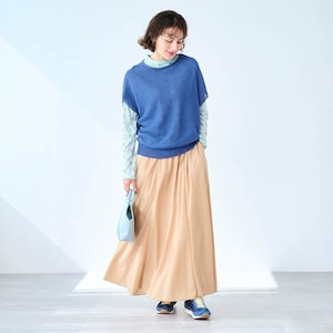 モデル身長162cm／M　ミモザ（ミント）着用