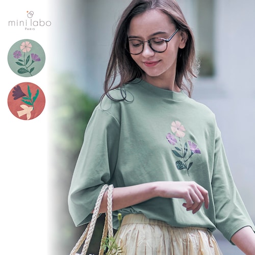 汗染みがしにくい7分袖フレアプルオーバー 「ミニラボ」