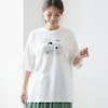 【ベルメゾン】イラスト刺しゅうチュニックTシャツ