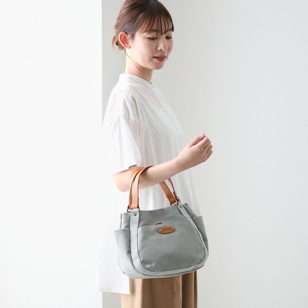 本革使いキャンバス手提げバッグ(ダコタ/Dakota)｜通販のベルメゾンネット