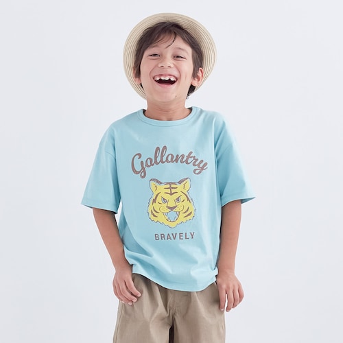 【プチプラGITA】綿素材グラフィック半袖Tシャツ 【子供服】