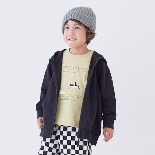 【プチプラGITA】ライトスウェットジップアップパーカ 【子供服】