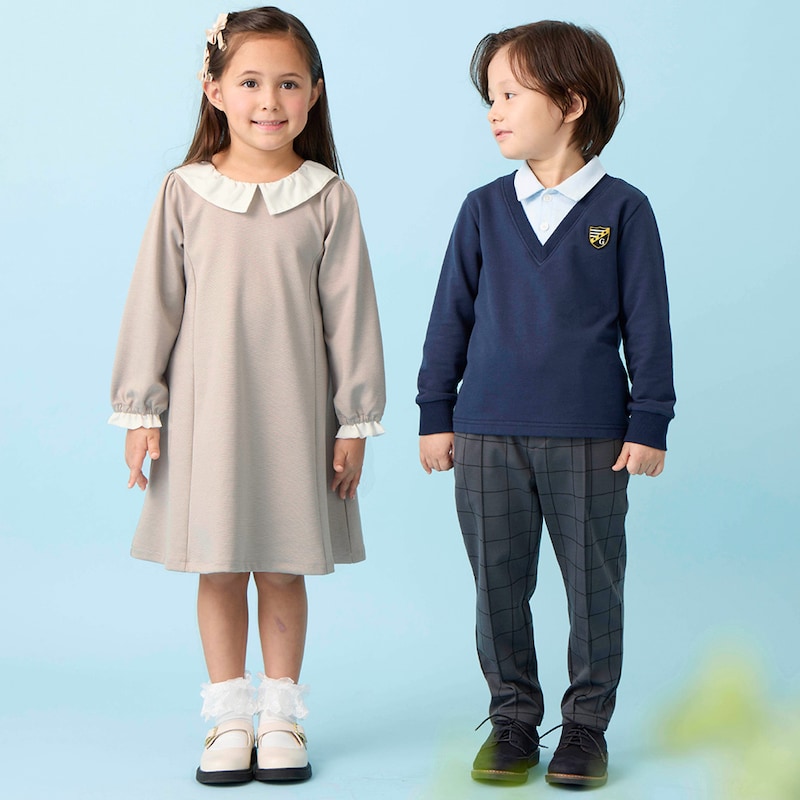 左)グレージュ／112cm・110、右)111cm、110