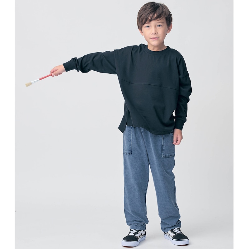 ケミカルブルー／モデル身長125cm・サイズ130