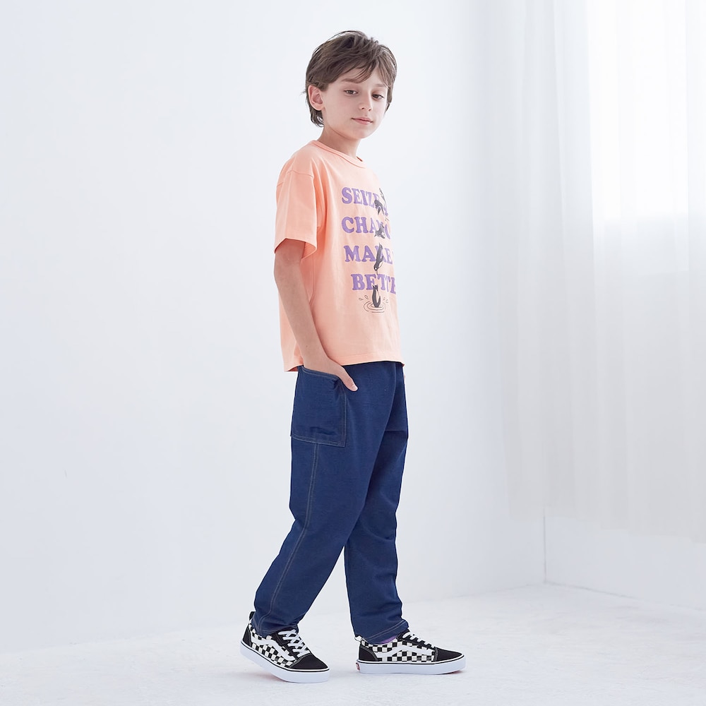 ネイビー／モデル身長130cm・サイズ130