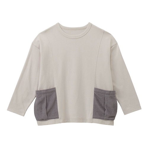 タオルのようなポケット付き長袖Ｔシャツ 【子供服】