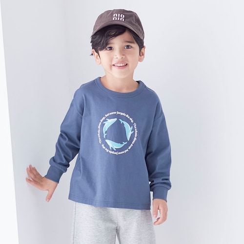 【ワクワクモチーフ】長袖Tシャツ 【子供服】