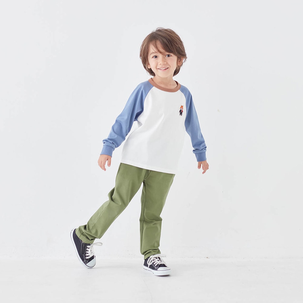 グレイッシュブルー（レッサーパンダ）／モデル身長105cm・110サイズ